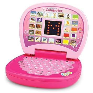 Educational Laptop for Kids, Fun Express Learning Computer (Pink)