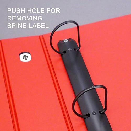 Miniatura 6 de Álbum de recortes de 12 x 12, 3 anillas, anillos en D de 1.5 pulgadas, Keepfiling, negrorojo veneciano, 1 álbum