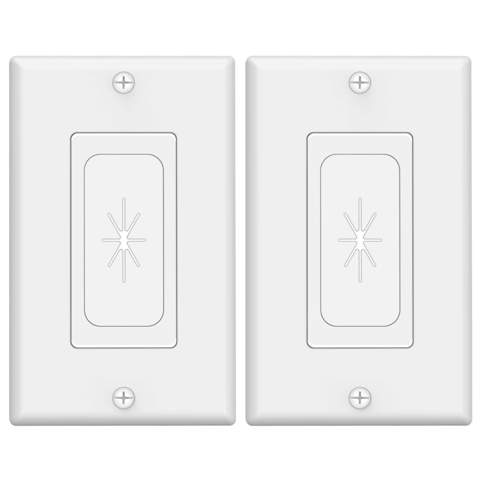 Photo 1 of VCELINK Wall Plate Cable Pass Through, Home Theater System, 2 Pack