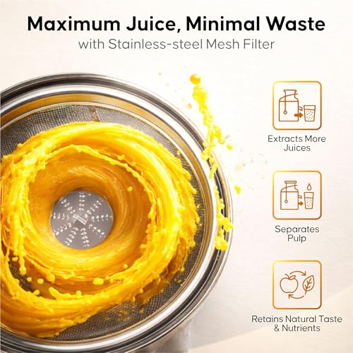 Image of Vienna Juicer for home | BIS Approved 500 watts Juicer| Fresh fruit & Vegetable juice in seconds | 3 Speed control | Easy cleaning | 2 Years warranty |