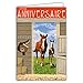 Afie 67-1225 Carte Joyeux Anniversaire Fer à cheval Porte-Bonheur Jument Poulain Animaux Ecurie Equitation Cavalier Cavalière Avec Enveloppe Blanche format 12x17,5cm