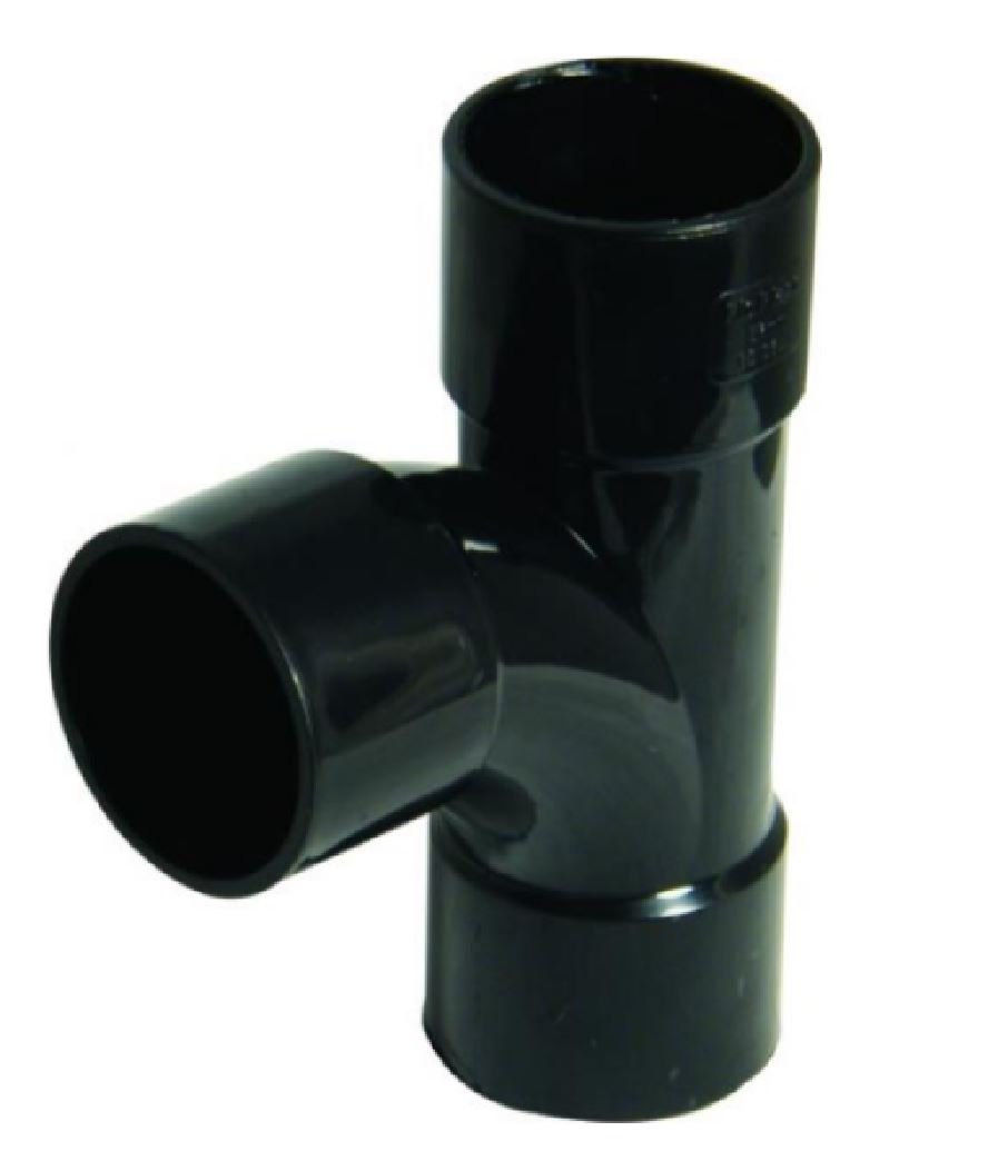 32mm (36mm) Black Solvent Waste Pipe Swept Tee