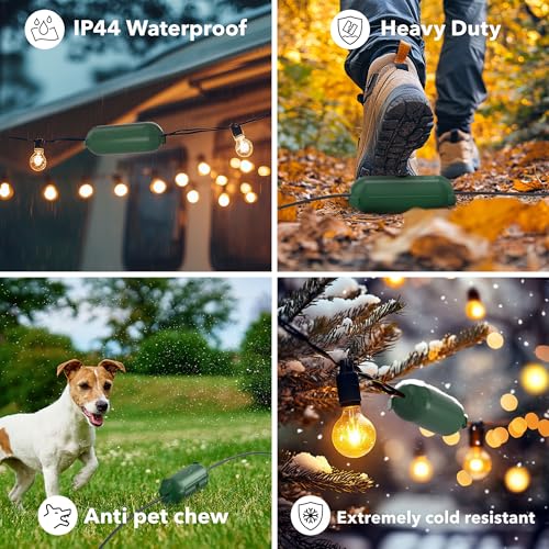 BN-LINK 1 Pack Outdoor Extension Cord Safety Cover, Green - Image 2