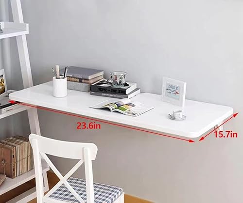 Cygjsyea Wall Mounted Heavy Duty Small Folding Wall Table Length 23.6Inches Width 15.7 Inches, For Laundry Room, Kitchen, Home Bar, Kitchen & Dining Room Office Multifunctional Table #TOP1