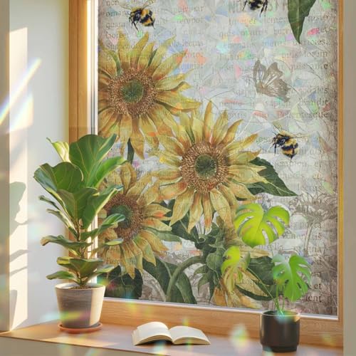 Película estática para ventana 45x200 cm color caqui miniatura 1