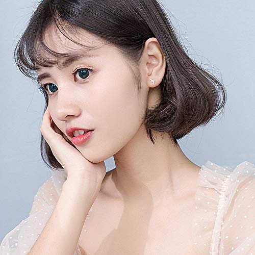 Mini Cute Dinosaur Stud Earrings for Women Girls Men Sterling Silver Hypoallergenic Tiny Dragon Brontosaurus Animal Cartilage Tragus Post Fashion Minimalist Jewelry3