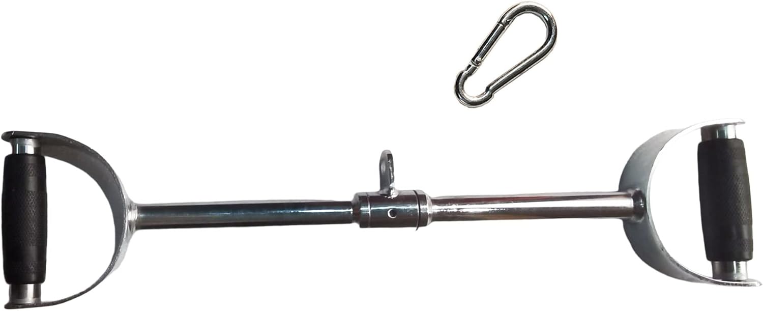 LAT Pull Down Bar Press Down Bar Cable Machine Attachment Multi Gym Attachment Solid Steel Tricep V-Bar