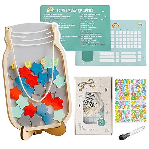 OESSUF Magnetic Reward Jar for Kids, Potty Training Reward Charts ...