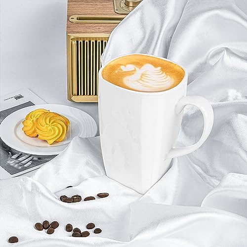 Taza Grande de Porcelana Bone China 20oz Blanca miniatura 6