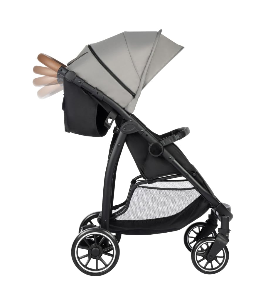 Bebeconfort Ingenious, Passeggino canna compatto, comfort con posizione sdraiata, dalla nascita ai 4 anni, fino a 22 kg, Tinted Grey