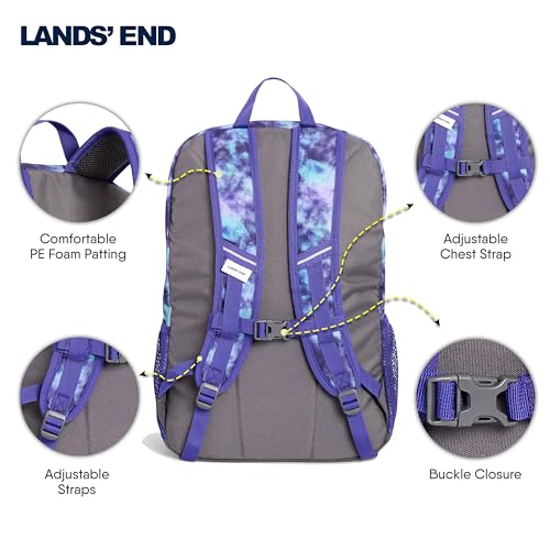 Image of Lands' End Unisex Kids Large ClassMate Lightweight Durable Elementary School Backpack, Plum