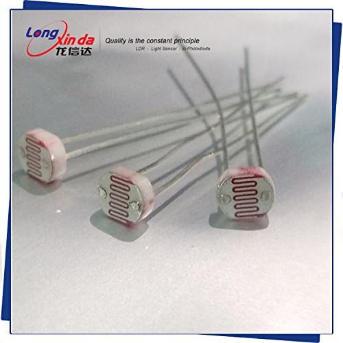 Photoresistor LXD5528/Dark Resistance:1Mohm/Light Resistance:8-20Kohm LDR 5mm Series Light-dependent resistor (2000)