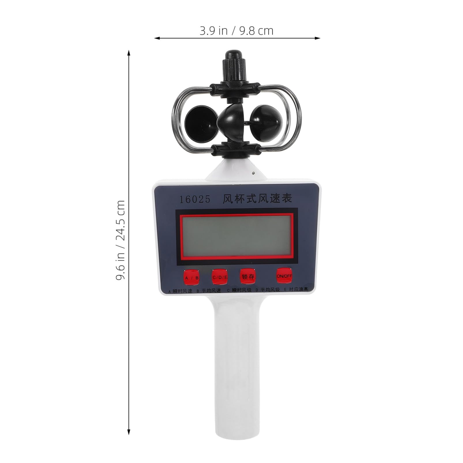 Digitales Anemometer Handgerät mit Lcd Display aus Kunststoff