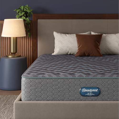 Image of Beautyrest Days End Extra Firm 13.25 inch Mattress, Gray - Queen - Cooling Tech, Supportive Durable Pocketed Coils, Pressure Relief, Motion Separation, 100 Night Sleep Trial and 10 Year Warranty