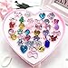 56Pcs Princess Crowns Tiaras Wands and Rings for Little Girls Princess Costume Dress Up Play Set Princess Girls Party Favors Pretend Halloween Costume Party Play Set
