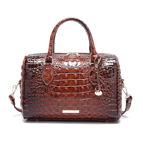 Image of Makcr Joacbv Top-Handle Crocodile Purses For Women Crossbody Leather Bags Trendy Large Capacity Tote with Shoulder Strap