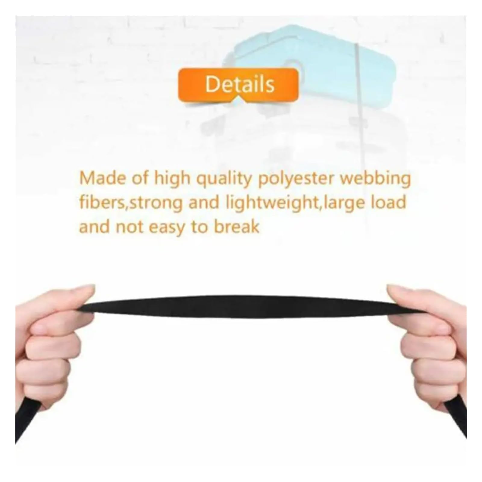 cinghia con fibbia, 1 cinghia di ancoraggio for bagagliaio auto 2 cm x 40, corda tensione for, a cricchetto resistente