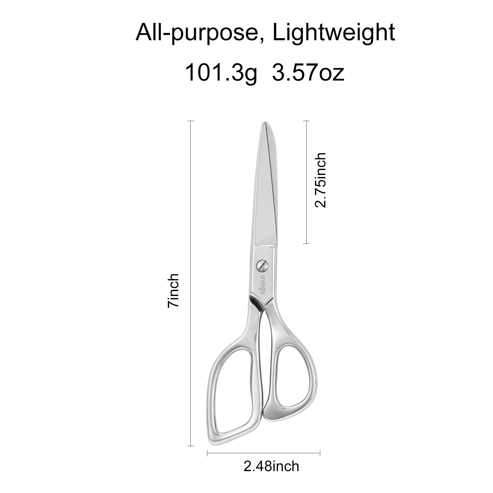 LIVINGO Sharp Dressmaking Scissors, 7" Forged All Stainless Steel Heavy Duty Sewing Shears - Image 3