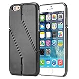 iPhone 6 Case - Exact Apple iPhone 6 4.7 Case [SWITCH Series] - Convertible Integrated Stand Cover Case for Apple iPhone 6 Air (4.7-inch) Black