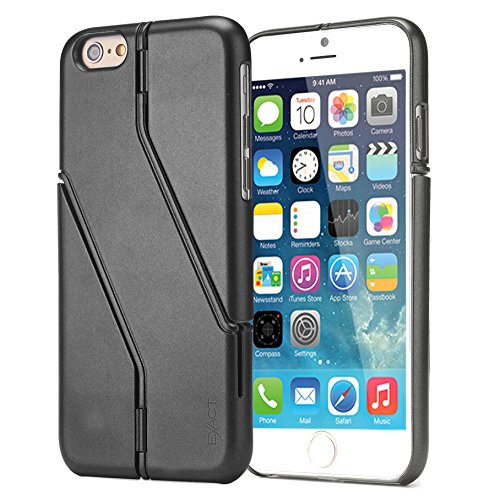 iPhone 6 Case - Exact Apple iPhone 6 4.7 Case [SWITCH Series] - Convertible Integrated Stand Cover Case for Apple iPhone 6 Air (4.7-inch) Black