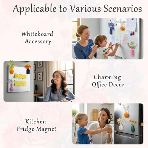 Set de 8 Imanes Mini Jarrones para Refrigerador miniatura 6