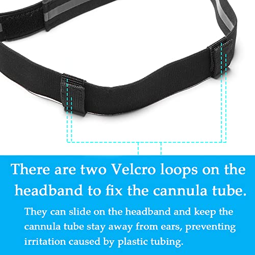 Comfortable Nasal Oxygen Cannula Ear Protector Cannula Headband For Oxygen Concentrator Accessories With Adjustable Oxygen Cannula Ear Protector For Oxygen Users To Prevent Ear Soreness #TOP6