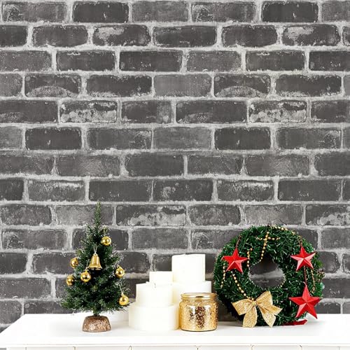 CAX Grey Brick Wallpaper