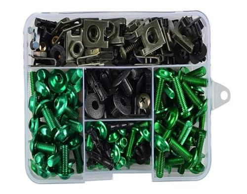 Clips écrou et boulons de carénage Aprilia vert anti-vibration