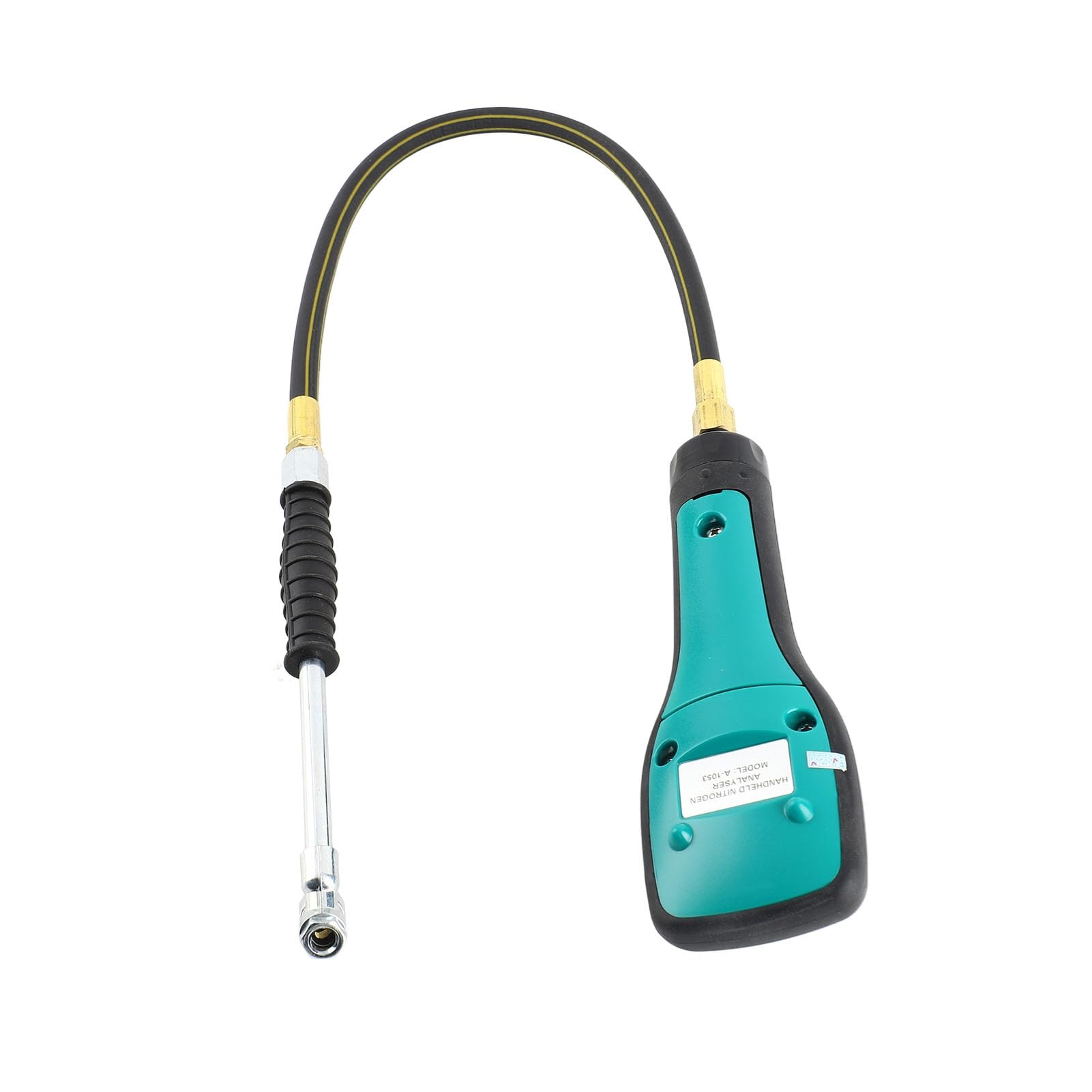 Generic Detector de Gas Analizador de Nitrógeno Portátil Herramienta de Prueba Confiable de Nitrógeno para Neumáticos de Automóviles Medidor de Gas, Aleación de Acero de Caucho ABS