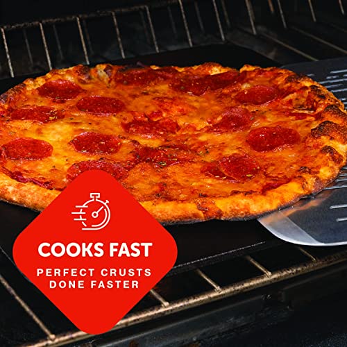 Cast Elegance Premium Steel Pizza Stone And Griddle For Grill And Oven, 13X13 Inch, Square #TOP4