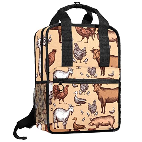 Sac à dos pour garçons et filles avec motif tigre abstrait et bretelles réglables