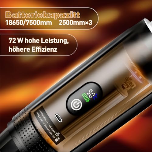Tragbare Espressomaschine 3-in-1, Mini Kaffeemaschine mit Akku & Selbstheizung, Portable Espresso Machine USB Wiederaufladbar, Kompatibel mit Kapseln Gemahlenem Kaffee, fürAuto, Camping, Reisen & Büro 5