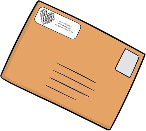 Miniatura 6 de Etiquetas autoadhesivas para dirección de devolución  240 calcomanías personalizadas para dirección de devolución en hoja blanca personalizadas para