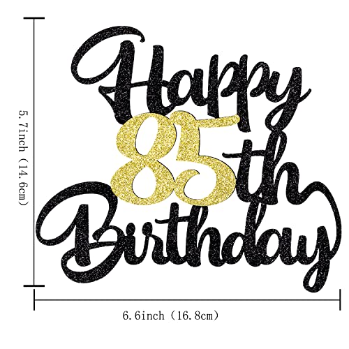 Image of 85th Happy birthday cake topper party decoration gift plugin | Cheers to 85 Years,85 & Fabulous /Hello 85th Legend since Awesome since1941 Straight Outta Party Decoration Gift Plugin
