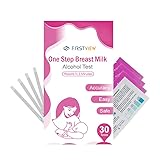 FIRSTVIEW Alcohol Test Strips for Breastmilk,Detects Alcohol in 2 Mintues, High Sensitivity to 0.02%（20mg/dL, Simple Breastmilk Dip Test, Fast and Easy to Use for Breastfeeding Moms-30 Test Strips