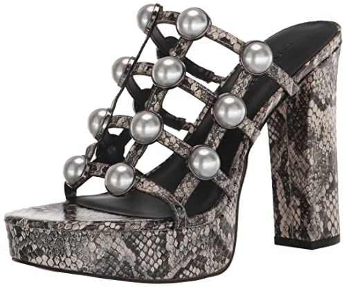 Karl Lagerfeld Paris Women's Addica Pearls Platform Heel Sandal