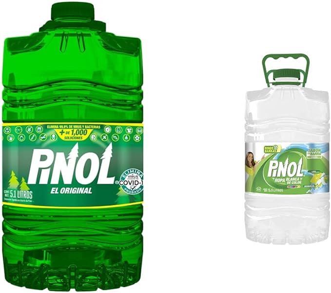 Pinol El Original limpiador multiusos desinfectante pino 5.1 lt + Jabón De Barra Líquido Ropa Pinol El Original limpiador multiusos desinfectante pino 5.1 lt + Jabón De Barra Líquido Ropa