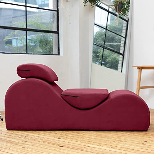 Avana Luvu Lounger - Chaise Lounge Chair For Yoga, Exercise, Massage - High Density Foam - Made In The Usa - Red #TOP1