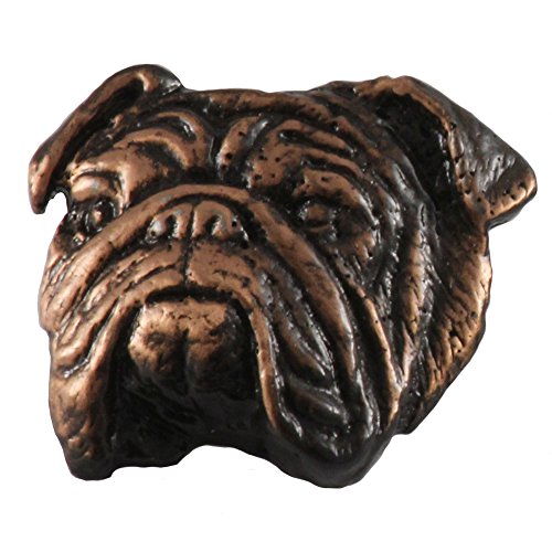 Creative Pewter Designs Copper Plated English Bulldog Head Pin DC072