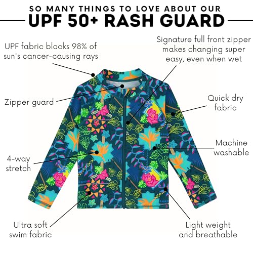 Image of SwimZip UPF 50+ Rash Guard, Long Sleeve Swim Shirt for Boys and Girls