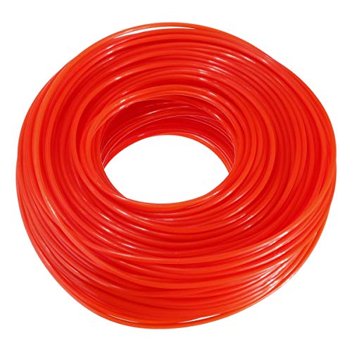 Orange 2.4mm x 90m Strimmer Brushcutter Trimmer Nylon Cord Line Long Round Roll Grass Trimmer Line