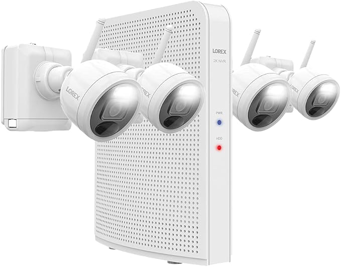 Lorex 2K Security Camera System with 1TB NVR 8 Channel Battery