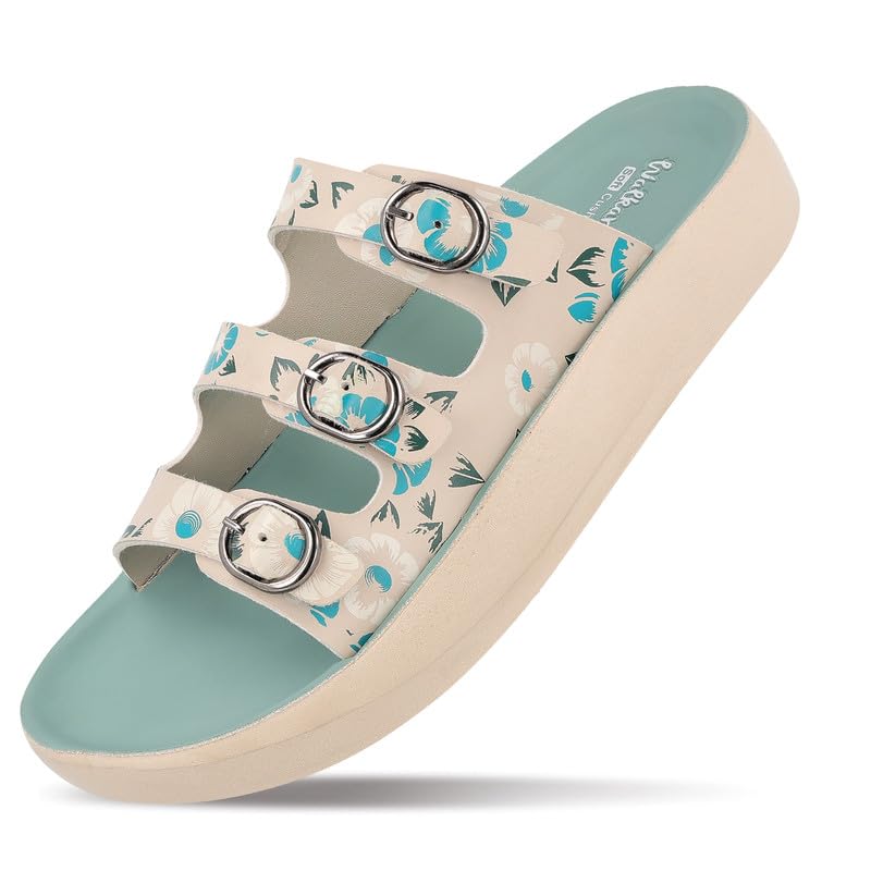 Image of WALKAROO Comfort Sandal For Women's|Lightweight and Comfortable|Soft Cushioned Insole|Stylish Casual Wear|WE2024