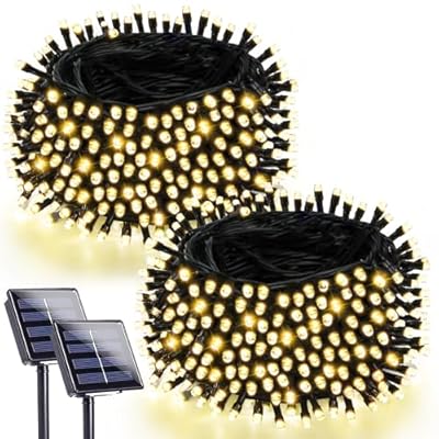 Warm White Solar Outdoor Christmas Lights 4 Pack