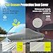 YSPACE Boat Cover 20-22ft, Trailerable 1200D Heavy Duty Waterproof Cover with Reflective Strips & Storage Bag, Fits V-Hull, Fish & Ski, Pro-Style, Fishing, Runabout, Bass Boat,Up to 102