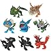 MINGZE Juguetes de Anime 8 unids Modelo de Personaje, Cómo Entrenar Dragon Master, Toothless, Q Versión Muñeca sin Dientes Nightingale Adulto Niños Juguete Adornos de Personajes de Dibujos Animados