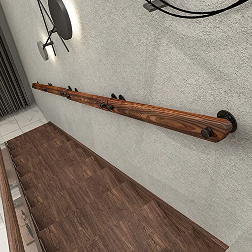 Main courante en bois intérieur pour sécuriser les escaliers de la maison