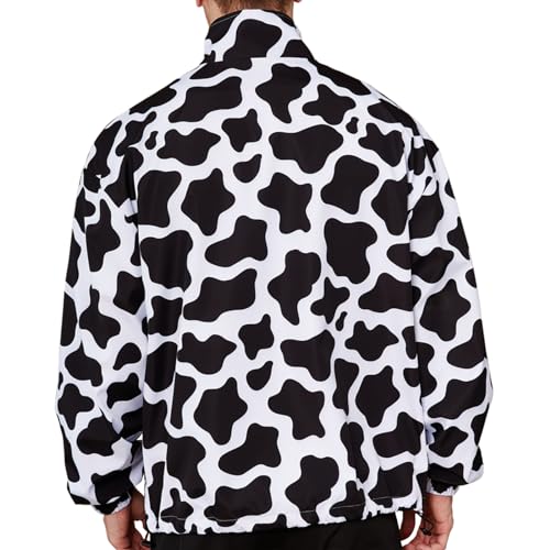 Mens Cow Casual Jackets Lightweight Fashion Sportswear Retro Windbreaker2