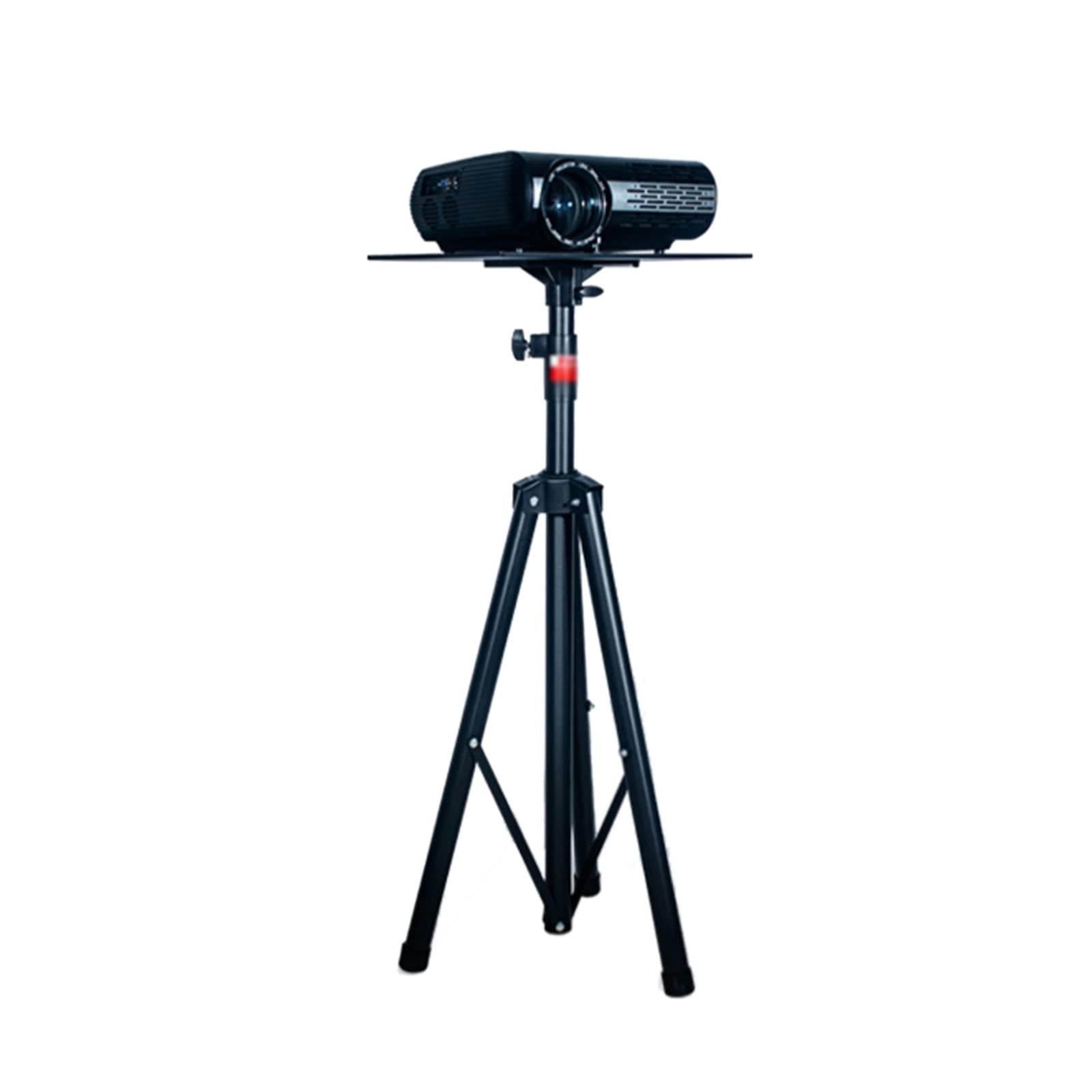 AYCDL Projector Mount Projector Tripod Bracket Universal Vertical Tripod Lifting and Retracting Projector Stand Pan Tilt Base Foldable with Tray Support Projector Sta,size_name-100-180cm