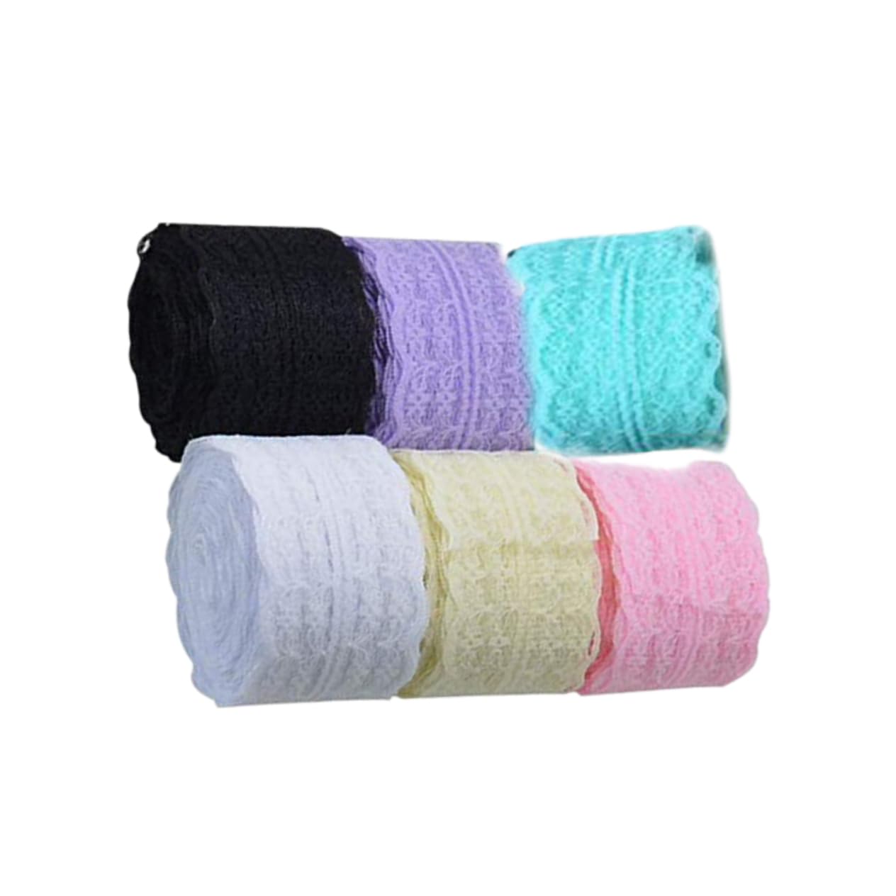 SHINEOFI 18rollos Cinta De Encaje Floral De Ancha Para Decoración De Invitaciones De Boda Manualidades y Costura Variedad De Azulado